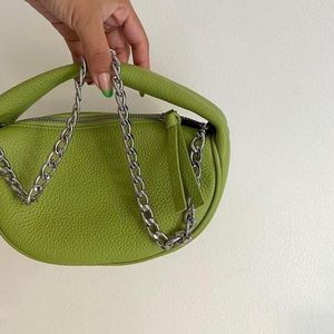 By FAR Lime Green Baby Cush Bag